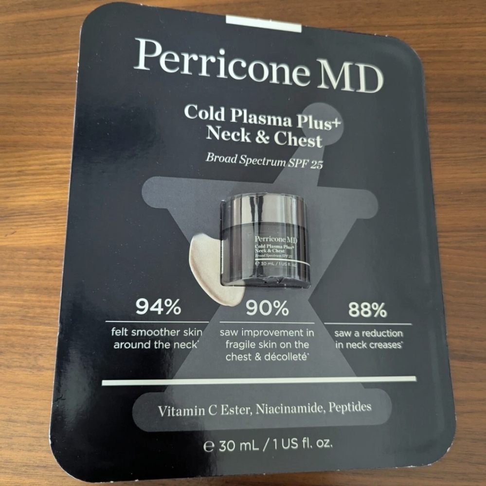 Perricone MD Cold Plasma Plus+ Neck & Chest Broad Spectrum SPF 25 New
